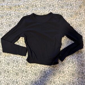 lululemon cinched crop long sleeve